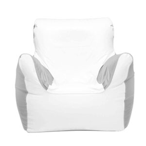 as a boat owner, i recommend this white waterproof marine bean bag with high back and wide arms—ideal comfort for boating trips. marine bean bag
